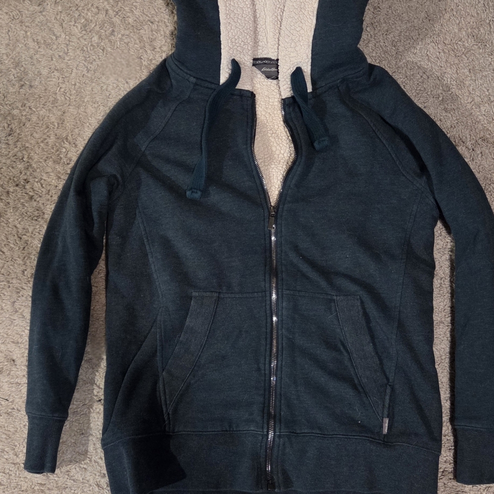 Eddie Bauer Dark Green Hoodie Jacket